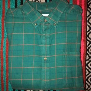 Men’s Green Button Up